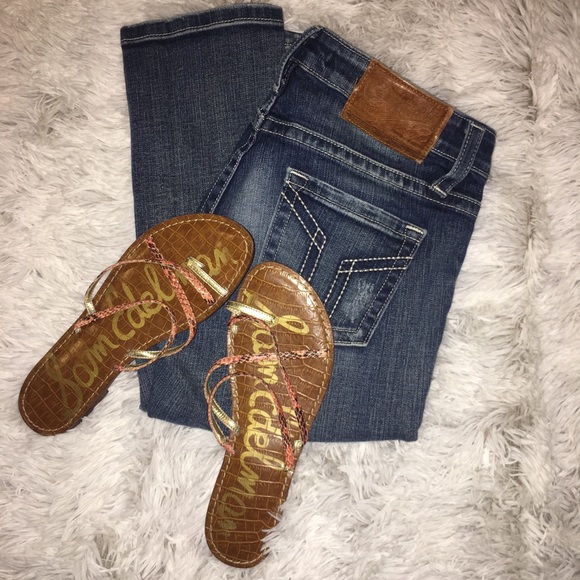 Sam Edelman Sandals 8.5 Flat Sandals Strappy Flats - Picture 2 of 4